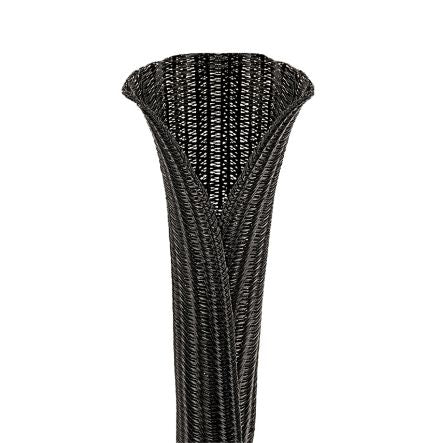 Panduit SE200PS-LR0 | Pan-Wrap SE200PS-LR0 Split Sleeving, Black, PET, 2" Nom Dia., 50', PK1