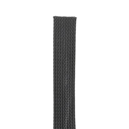 Panduit SE75P-DR0 | Braided Sleeving, Black, PET, 0.75" Nom Dia., 500', PK1