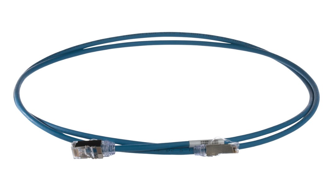 Panduit STP28X0.2M | Cat 6A 28 AWG Shielded Patch Cord, 0.2m, Off White