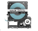 Panduit T024X000BPM-BK | PXE Cassette, Continuous Tape, Polyester, .24" W x 30' L, BL/WH