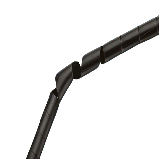 Panduit T25FR-C20Y | Spiral Wrap, Black, Fr Pe, 0.1875" Min Dia., Pk1