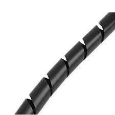 Panduit T25FR-C20Y | Spiral Wrap, Black, Fr Pe, 0.1875" Min Dia., Pk1
