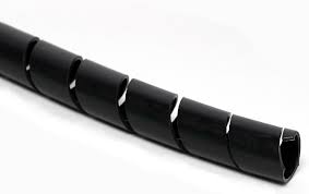 Panduit T25FR-C20Y | Spiral Wrap, Black, Fr Pe, 0.1875" Min Dia., Pk1