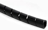 Panduit T25FR-C20Y | Spiral Wrap, Black, Fr Pe, 0.1875" Min Dia., Pk1
