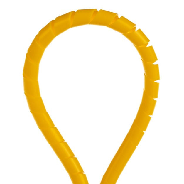 Panduit T50F-C4Y | Spiral Wrap, Yellow, PE, 0.375" Min Dia., 100' Roll, PK1