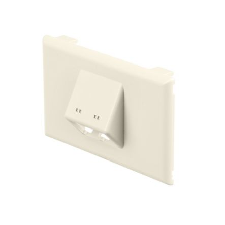 Panduit T70FH2IW | Snap-on Horizontal Sloped Communication Faceplate, 2 Position, Off White