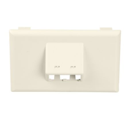 Panduit T70FH2IW | Snap-on Horizontal Sloped Communication Faceplate, 2 Position, Off White