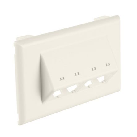 Panduit T70FH4WH | Surface Raceway, T-70 Hz,Slp, 4 Pt, Mini-Com Facplt, White