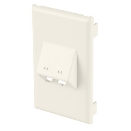 Panduit T70FV2WH | Surface Raceway, T-70 Vert, Slp, 2 Pt, Mini-Com Facplt, White