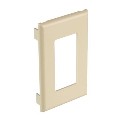 Panduit T70PGEI | Single Gang Snap-on Rectangular Electrical/Communication Faceplate, Electric Ivory