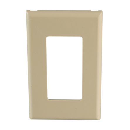 Panduit T70PGEI | Single Gang Snap-on Rectangular Electrical/Communication Faceplate, Electric Ivory