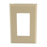 Panduit T70PGEI | Single Gang Snap-on Rectangular Electrical/Communication Faceplate, Electric Ivory