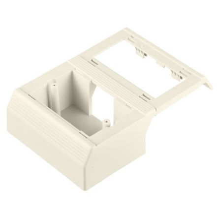 Panduit T70WC2IW T-70 Workstation Outlet Center for Snap-on Faceplates, Off White