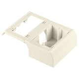 Panduit T70WC2IW T-70 Workstation Outlet Center for Snap-on Faceplates, Off White