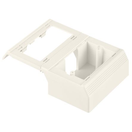 Panduit T70WC2WH | Surface Raceway, T-70 Offset Box, For Snap-On Faceplates, White