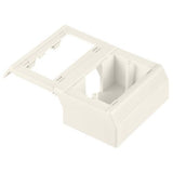 Panduit T70WC2WH | Surface Raceway, T-70 Offset Box, For Snap-On Faceplates, White