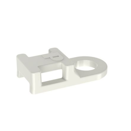 Panduit TA1S8-M | TA1S8-M Tie Anchor Mount, Natural, PA 6.6, 0.75x0.38", #8 Screw, PK1000