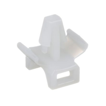Panduit TM2PWH25-M | Cable Tie Mount, Natural, PA 6.6, Push Barb, 0.71x0.61", PK1000