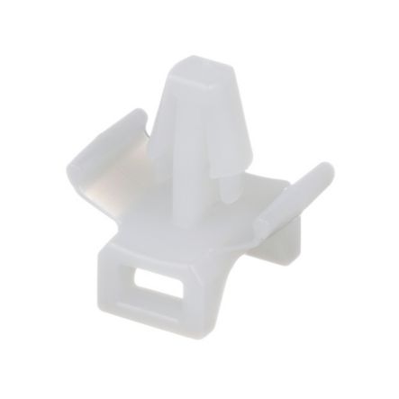 Panduit TM2PWH25-M | Cable Tie Mount, Natural, PA 6.6, Push Barb, 0.71x0.61", PK1000