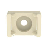 Panduit TM3S8-M69 | TM3S8-M69 Cable Tie Mount, Ivory, V-0 PA 6.6, 0.86x0.61", #8 Screw, PK1000
