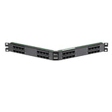 Panduit TPA32R88S68Y | RJ45-HD68 SCSI Patch Panel, Angled, 32 Port