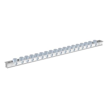 Panduit UGB2/0-414-18 | StructuredGround UGB2/0-414-18 Universal Grd Bar, Silver, Copper, Tin-Plated