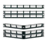 Panduit UICMPP48BLY 48-Port Patch Panel With Twelve UICPPL4BL Mini-Com(R) Ultimate ID(R) Faceplates