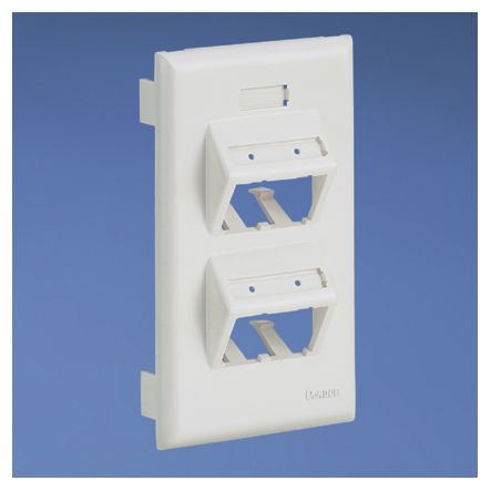 Panduit UIT70FV4IW | Mini-Com Snap-On Ultimate ID Sloped Communication Faceplate