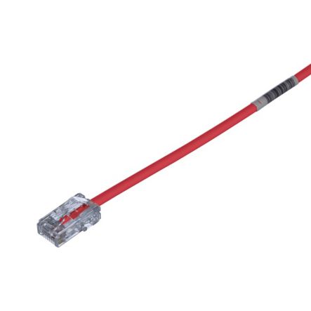 Panduit UTP28CH10RD | Cat 5E 28 Awg Utp Copper Patch Cord, 10 Ft, Red