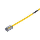 Panduit UTP28CH2YL | Category 5e performance, 28 AWG UTP patch cord with Pan-Plug Modular Plugs on each end.