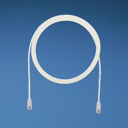 Panduit UTP28SP14 | Copper Patch Cord, RJ45-RJ45, Small Diameter, 28 AWG, Off White CM/LSZH UTP Cable, 14 FT.