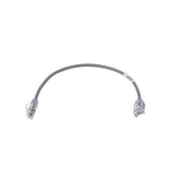 Panduit UTP28SP1GY | Copper Patch Cord, RJ45-RJ45, Small Diameter, 28 AWG, Gray CM/LSZH UTP Cable, 1 FT.