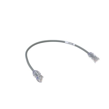 Panduit UTP28SP1GY | Copper Patch Cord, RJ45-RJ45, Small Diameter, 28 AWG, Gray CM/LSZH UTP Cable, 1 FT.
