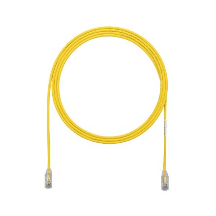 Panduit UTP28SP2YL | Copper Patch Cord, RJ45-RJ45, Small Diameter, 28 AWG, Yellow CM/LSZH UTP Cable, 2 FT.