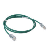 Panduit UTP28SP3GR | Copper Patch Cord, RJ45-RJ45, Small Diameter, 28 AWG, Green CM/LSZH UTP Cable, 3 FT.