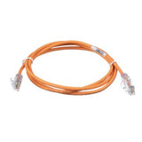 Panduit UTP28SP4OR | Copper Patch Cord, RJ45-RJ45, Small Diameter, 28 AWG, Orange CM/LSZH UTP Cable, 4 FT.