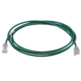 Panduit UTP28SP7GR | Copper Patch Cord, RJ45-RJ45, Small Diameter, 28 AWG, Green CM/LSZH UTP Cable, 7 FT.