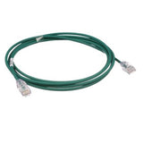 Panduit UTP28SP7GR | Copper Patch Cord, RJ45-RJ45, Small Diameter, 28 AWG, Green CM/LSZH UTP Cable, 7 FT.