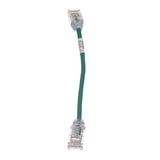 Panduit UTP28SP8INGR | Copper Patch Cord, Cat 6 Performance (SD), 28 AWG, Green CM/LSZH UTP Cable, 8in