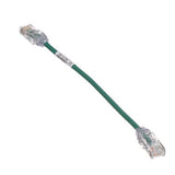 Panduit UTP28SP8INGR | Copper Patch Cord, Cat 6 Performance (SD), 28 AWG, Green CM/LSZH UTP Cable, 8in