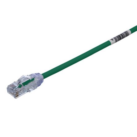 Panduit UTP28X1GR | Cat 6A 28 Awg Utp Copper Patch Cord, 1 Ft, Green