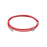 Panduit UTP28X7RD | Cat 6A 28 AWG UTP Copper Patch Cord, 7 ft, Red