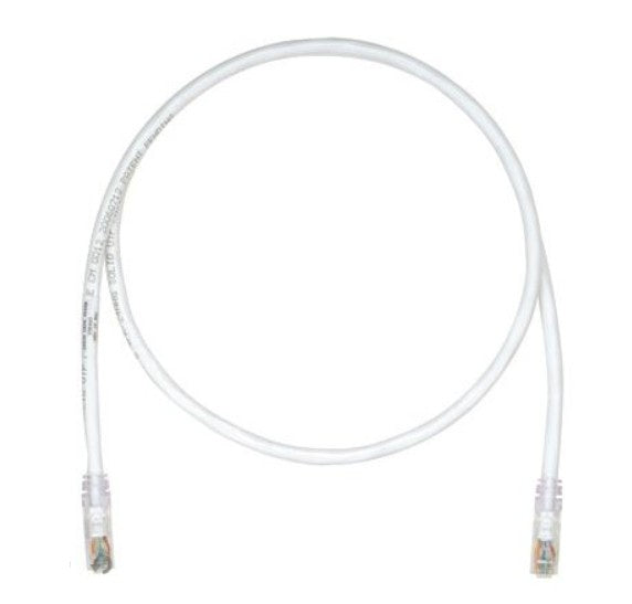 Panduit UTP6AL2M | TX6A Cat6A UTP Patch Cable Assembly, 24 AWG Solid, RJ45 to RJ45, LSZH, 2 Meter, White, T568A/B