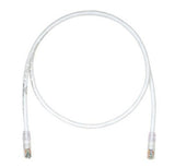 Panduit UTP6AL2M | TX6A Cat6A UTP Patch Cable Assembly, 24 AWG Solid, RJ45 to RJ45, LSZH, 2 Meter, White, T568A/B