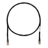 Panduit UTPCH10BLY | Copper Patch Cord, STP, Category 5e, Black Boots, Pan-Plug Modular Plugs, T568A Wiring, Black Jacket, 10 Feet