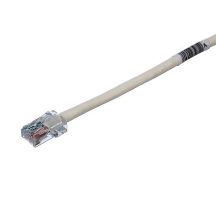Panduit UTPCH10Y | Copper Patch Cord, STP, Category 5e, Black Boots, Pan-Plug Modular Plugs, T568A Wiring, Off White Jacket, 10 Feet
