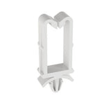 Panduit VWS3750-M | VWS3750-M Wire Saddle, Natural, PA 6.6, Push Barb, 1.15x0.57", PK1000