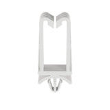 Panduit VWS3750-M | VWS3750-M Wire Saddle, Natural, PA 6.6, Push Barb, 1.15x0.57", PK1000