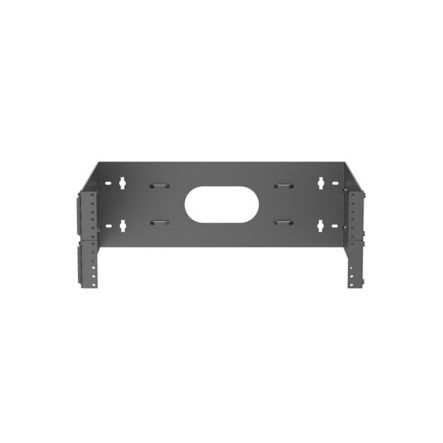 Panduit WBH4E | Hinged Wall Mount Bracket, 4RU, 15.8 in. Deep, Black