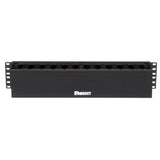 Panduit WMPF1E Horizontal Cable Manager Front Only 2 RU, 3.5";H x 19.0";W x 3.7";D (89mm x 483mm x 94mm).